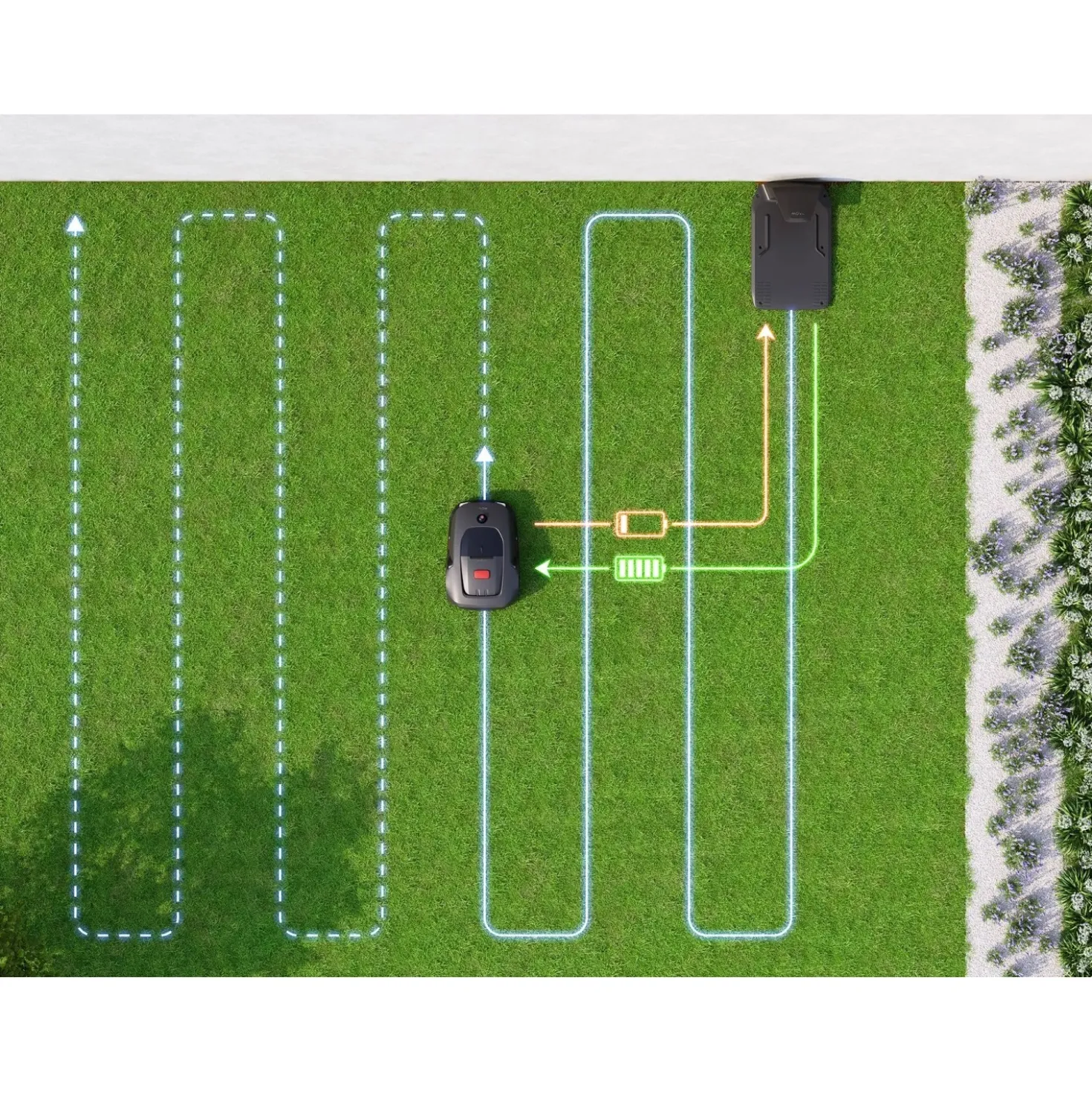 Robot tagliaerba a batteria Mova 600 Plus Nero area taglio fino a 600 m²