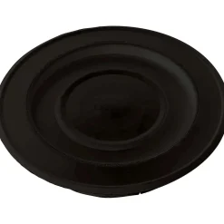 Rosone laccato con coperchio Ø 13 cm nero