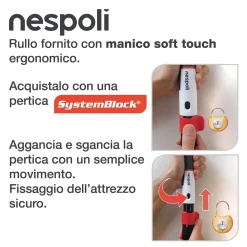 Rullo per pittura Nespoli Soft Touch sup ruvide 22 cm