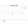 Scrivania in kit Sarmog 180x76x69 cm ossido bianco