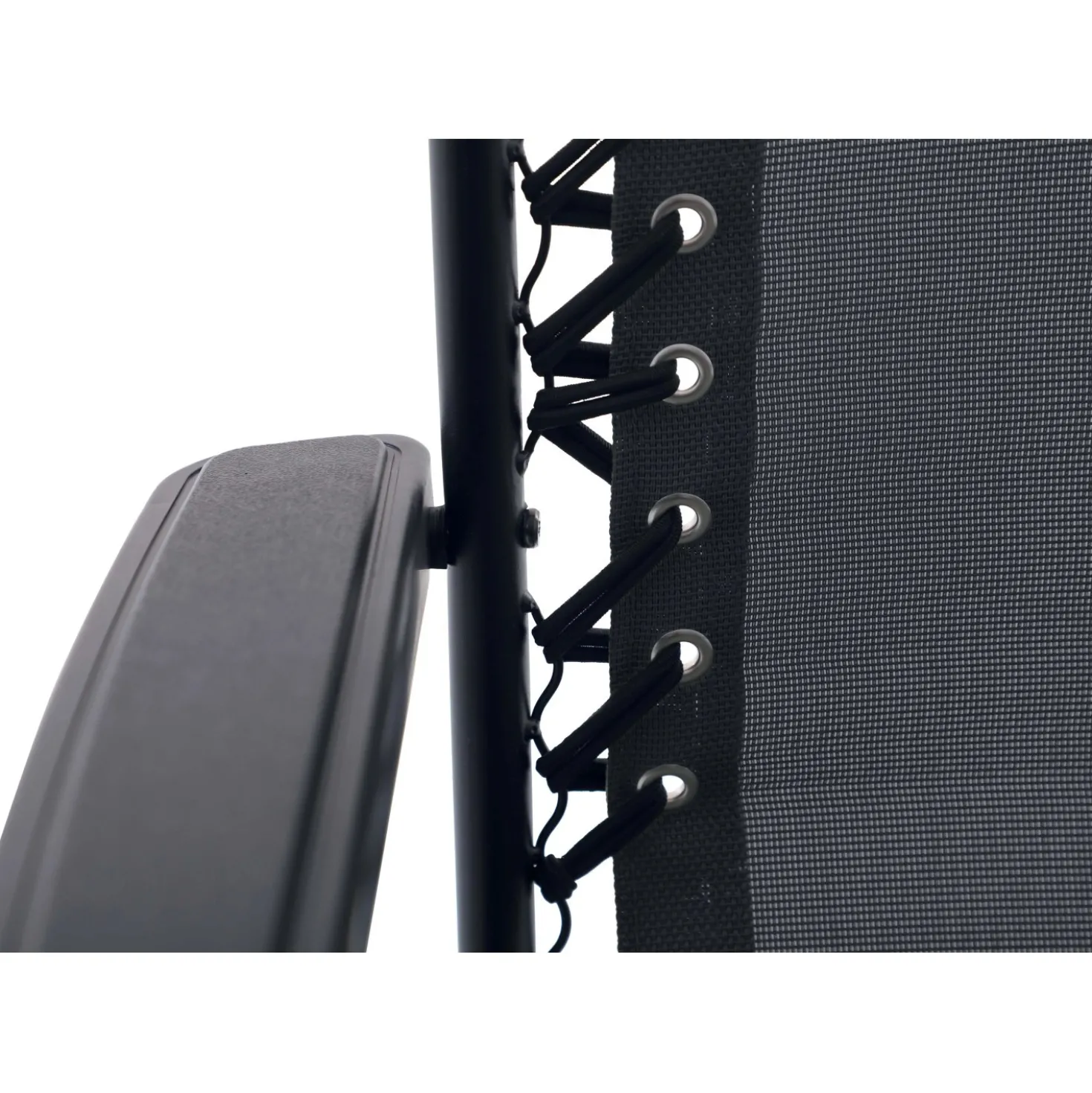 Sedia a sdraio reclinabile con braccioli Longwood antracite