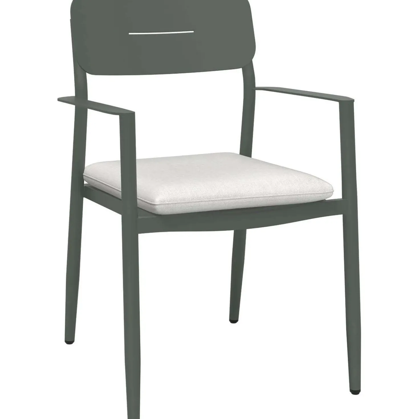 Sedia da giardino Claremont in acciaio grigio