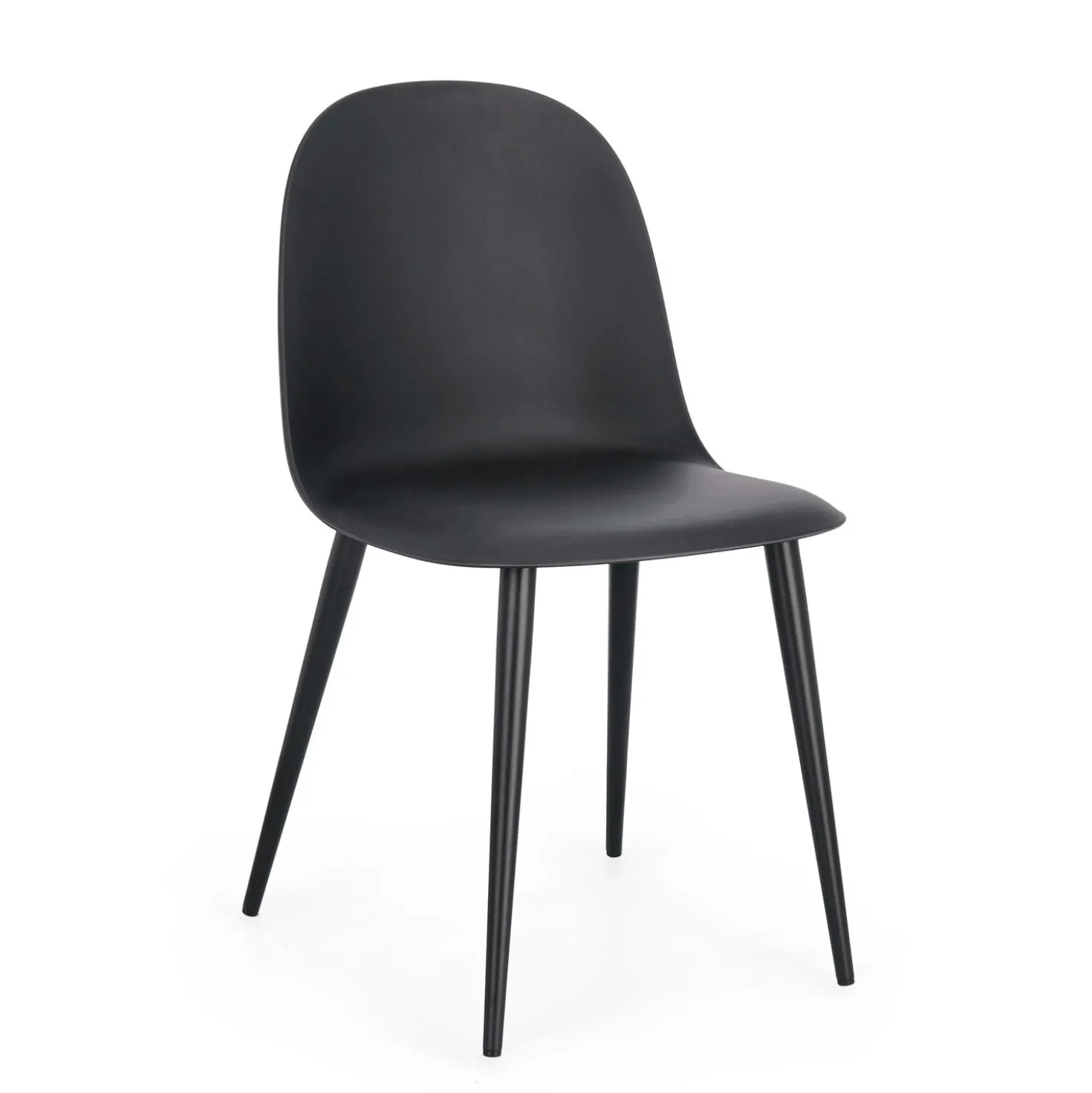 Sedia Ella nero 45x51x80 cm