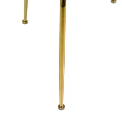 Sedia in velluto Sammi rosa antico struttura oro 50x57xh47/77,5 cm