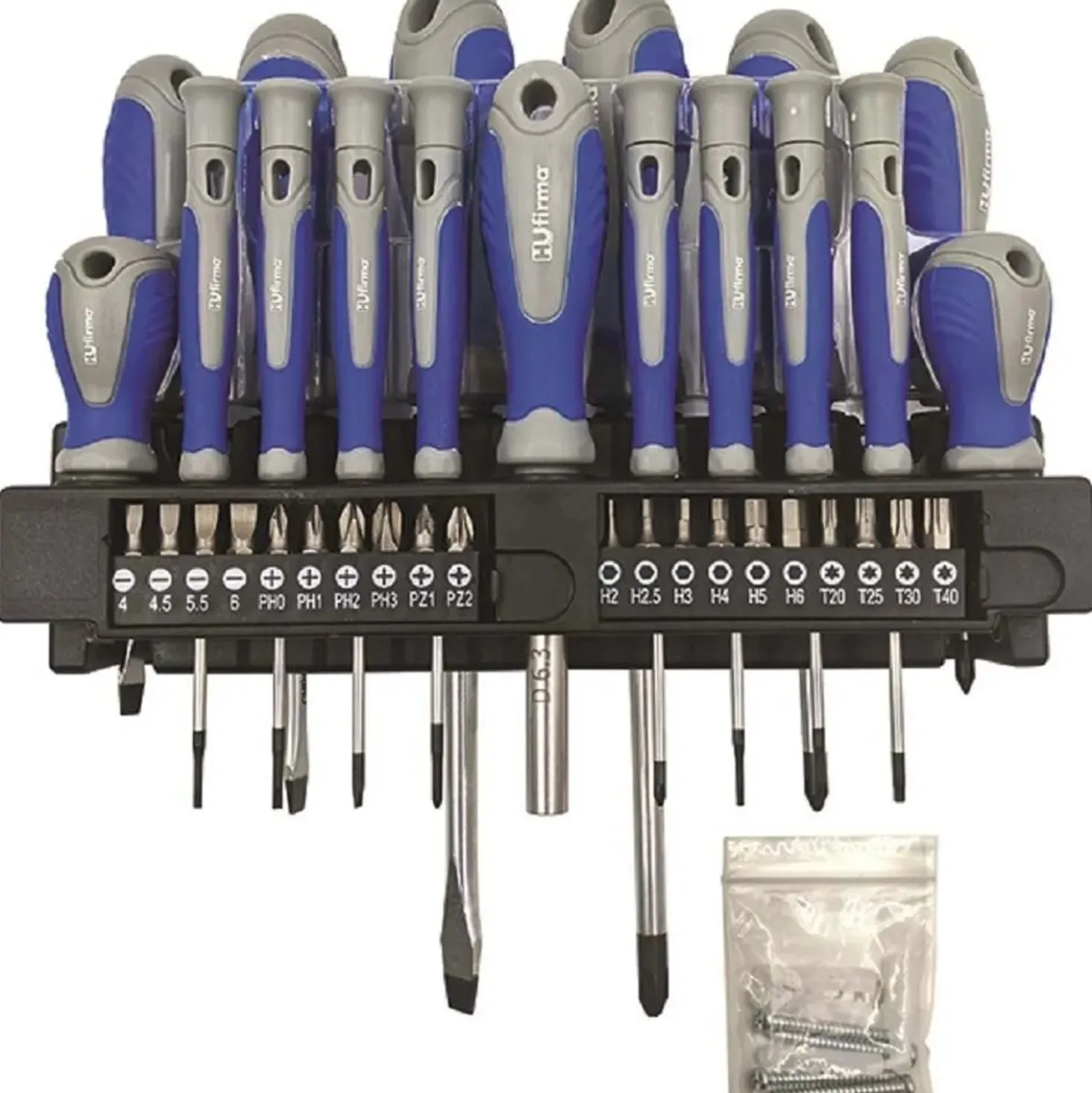 Set cacciaviti e inserti 37 pz