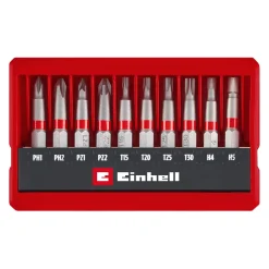 Set di bit Einhell in formato tascabile 10 pz 50 mm