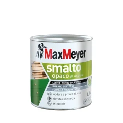 Smalto all'acqua poliuretanico opaco MaxMeyer arancio ace 0,75 l