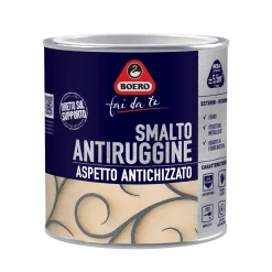 Smalto antiruggine antichizzato nero grana grossa 500 ml Boero