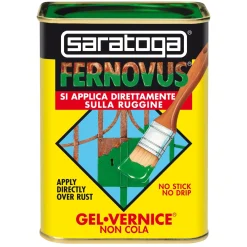 Smalto antiruggine Saratoga in gel Fernovus 750 ml bianco ghiaccio satinato