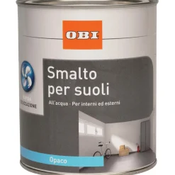 Smalto per pavimenti grigio metallizzato setato-brillante 750 ml