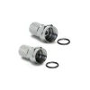 2 spine F SAT per cavo coassiale 5 mm