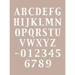 Stencil decorativo To-Do alfabeto n.601 21x29,7 cm