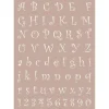 Stencil decorativo To-Do alfabeto n.605 21x29,7 cm