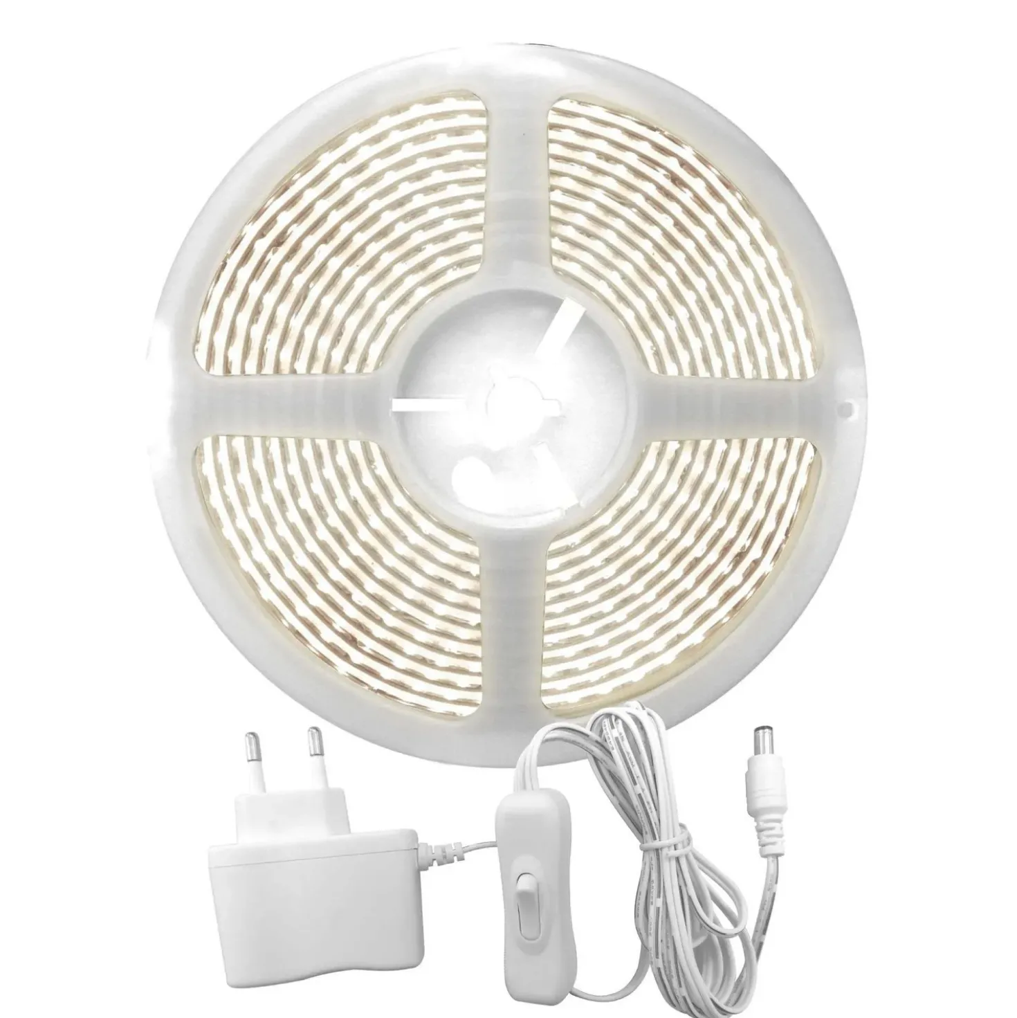 Striscia LED COB 12 V 5 m 3000K 30 W 1600 led 3000 lm