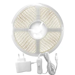 Striscia LED COB 12 V 5 m 4000K 30 W 1600 led 3000 lm