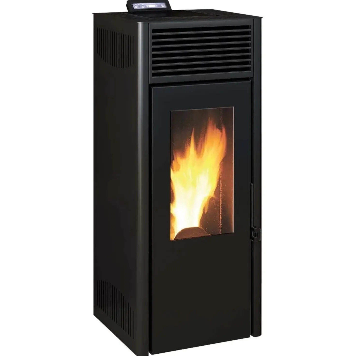 Stufa a pellet ventilata Invicta Nola Plus 9,5 kW nero