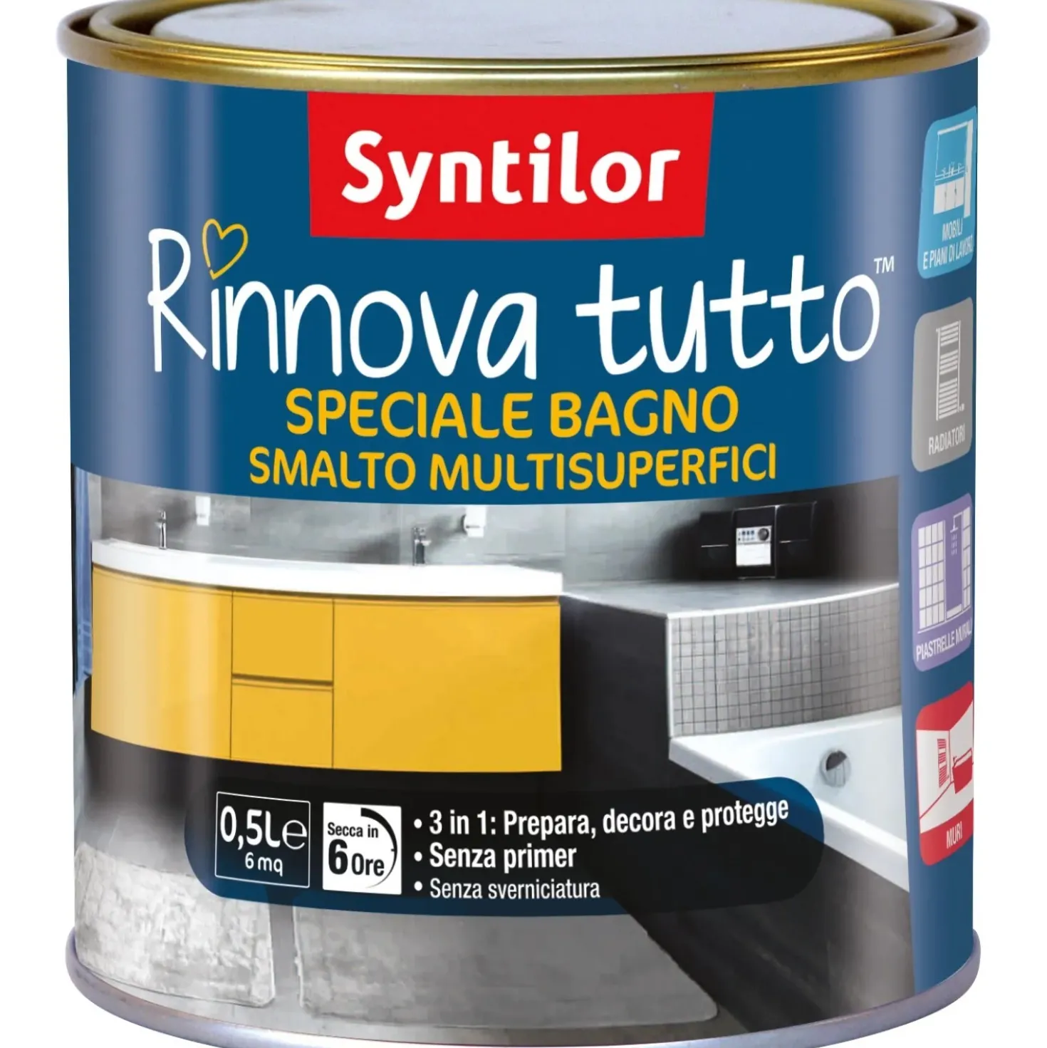 Syntilor Smalto all`acqua Rinnova tutto Speciale bagno sabbia 0,5 l