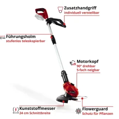 Tagliabordi a batteria Einhell GE-CT 18 V- solo corpo macchina