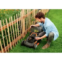Tagliaerba a batteria Worx WG743E da 40 V 4 Ah L taglio 41 cm