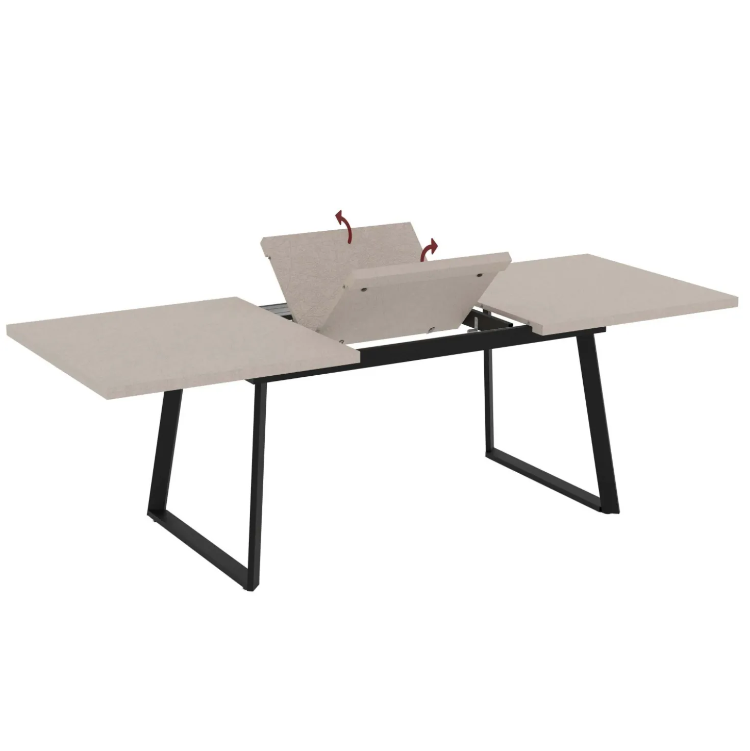 Tavolo allungabile da pranzo Lavinya cashmere 170x90x75 cm