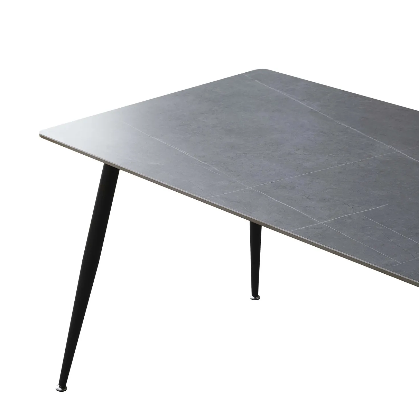 Tavolo da pranzo Mila cemento 160x90x75 cm