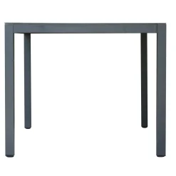Tavolo e sedie da giardino in polywood nero 4 posti