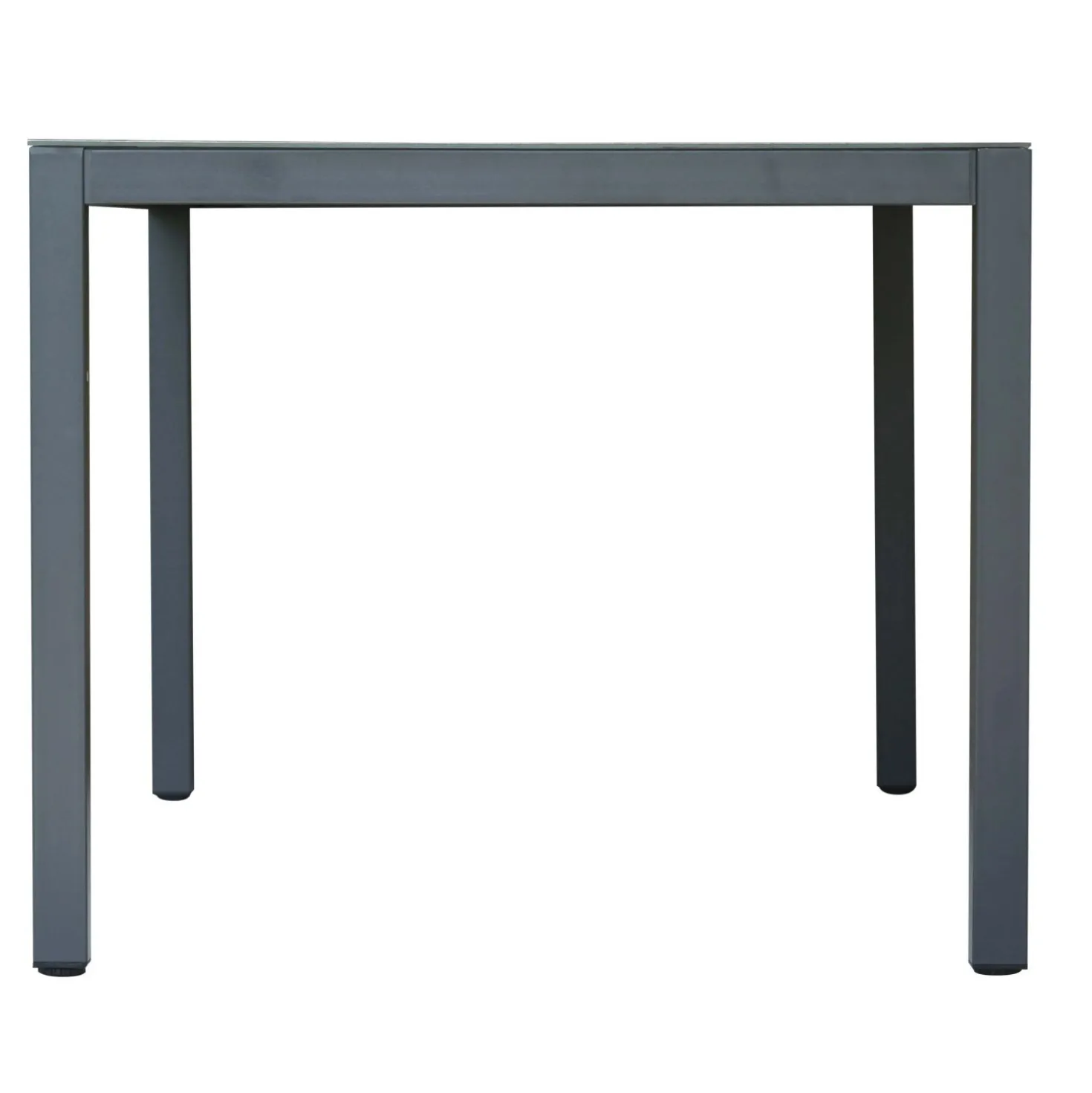 Tavolo e sedie da giardino in polywood nero 4 posti