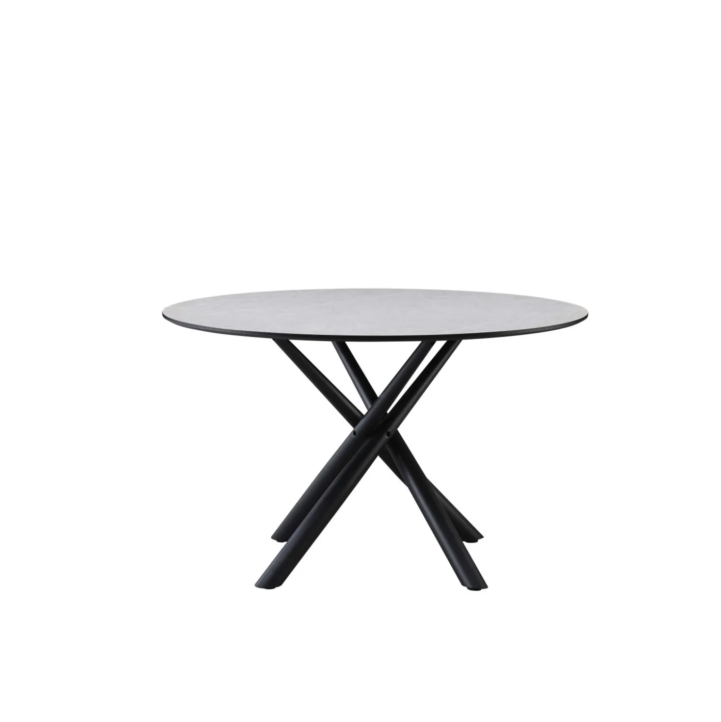 Tavolo rotondo Logan cemento 12x120x76 cm