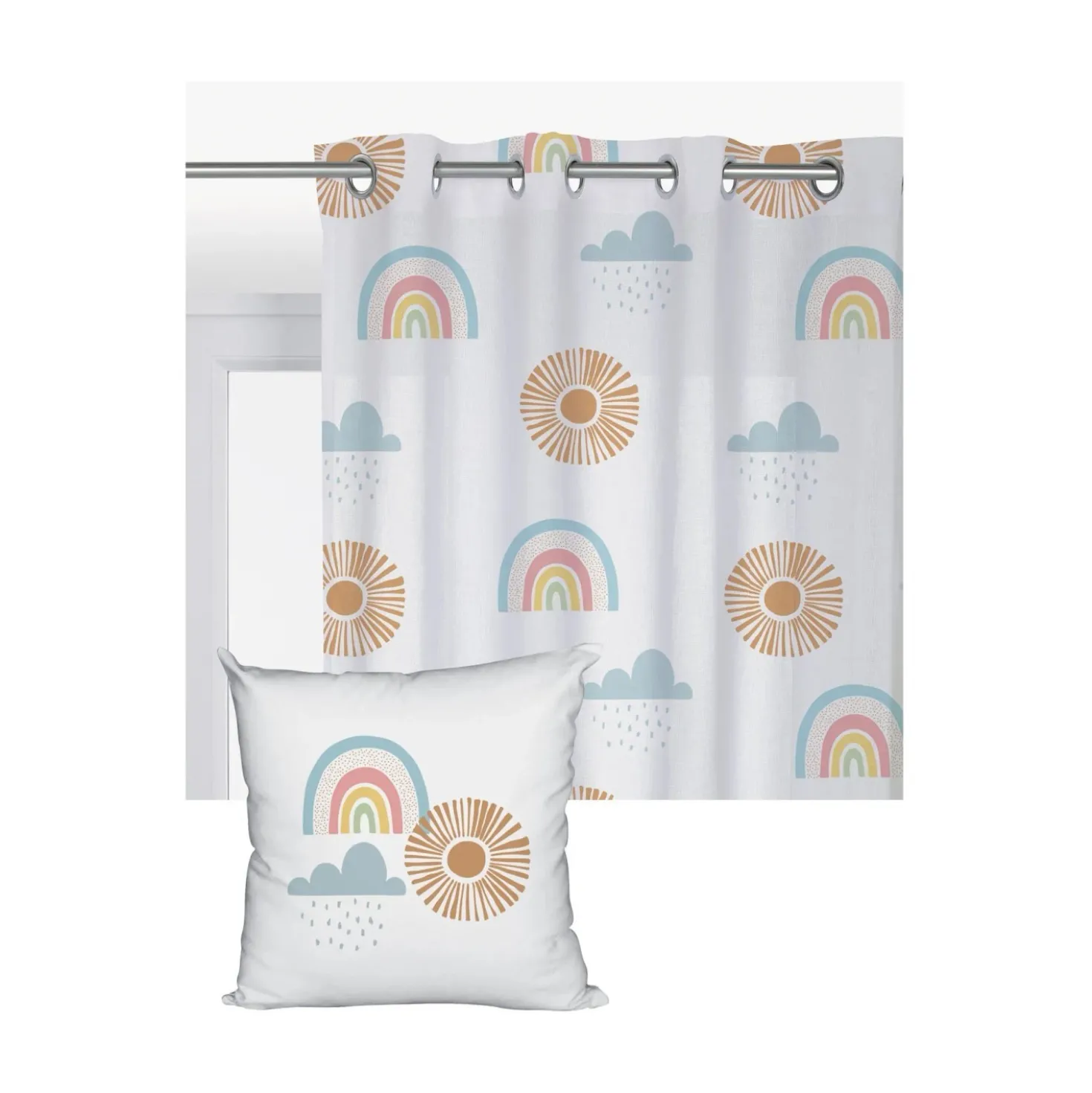 Tenda arredo Arcobaleno L 140 x H 290 cm multicolore