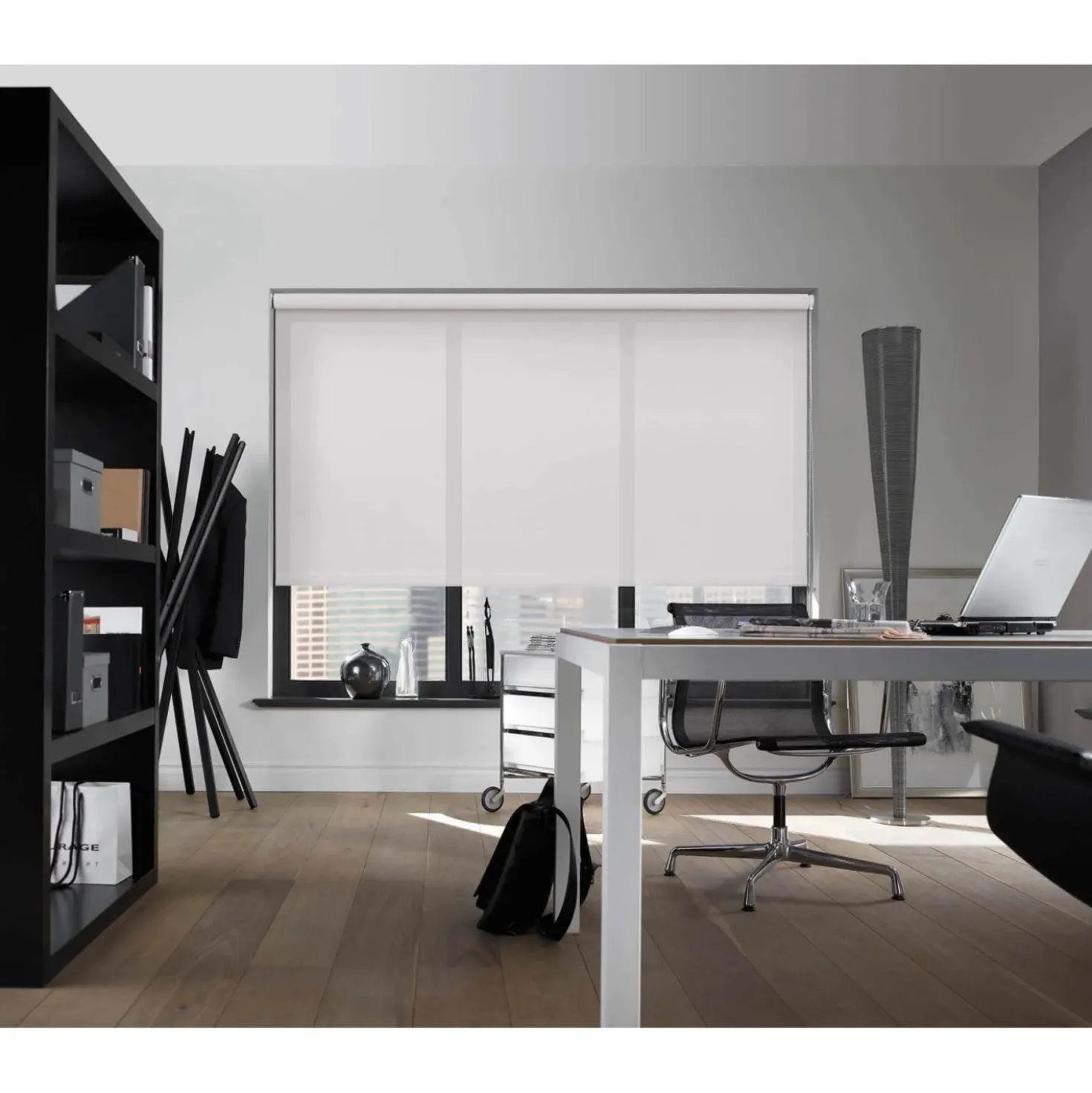 Tenda a rullo semifiltrante Rodi L 150 x H 252 cm bianco