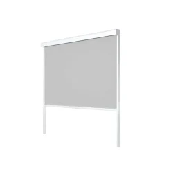 Tenda avvolgibile Calicantus Zip Screen bianco in Textilen grigio 3 m