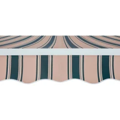 Tenda da sole a bracci articolati 395x250 cm beige/verde