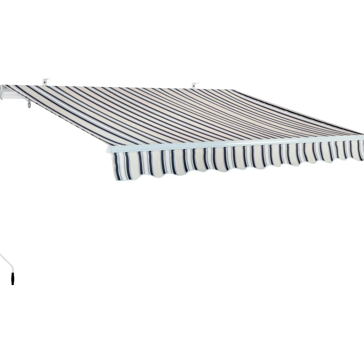 Tenda da sole a braccio reclinabile 295x200 cm beige/grigio