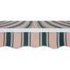 Tenda da sole a braccio reclinabile 295x200 cm beige/verde