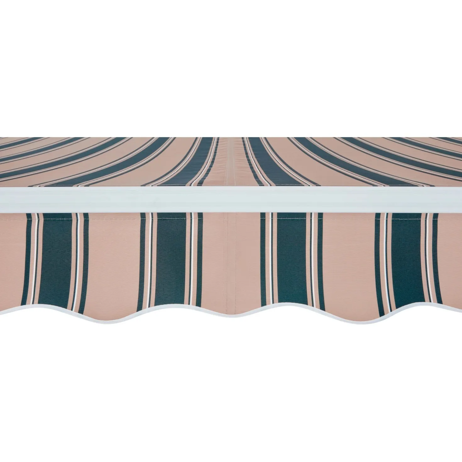 Tenda da sole a braccio reclinabile 295x200 cm beige/verde