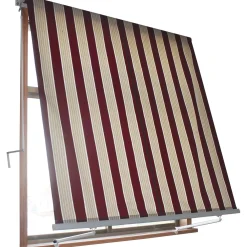 Tenda da sole a caduta con braccetti Milos 100x250 cm ocra