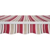 Tenda da sole a caduta con braccetti 295x245 cm beige/bordeaux