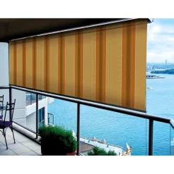 Tenda da sole a caduta con catena Mikonos 200x250 cm beige-bordeaux