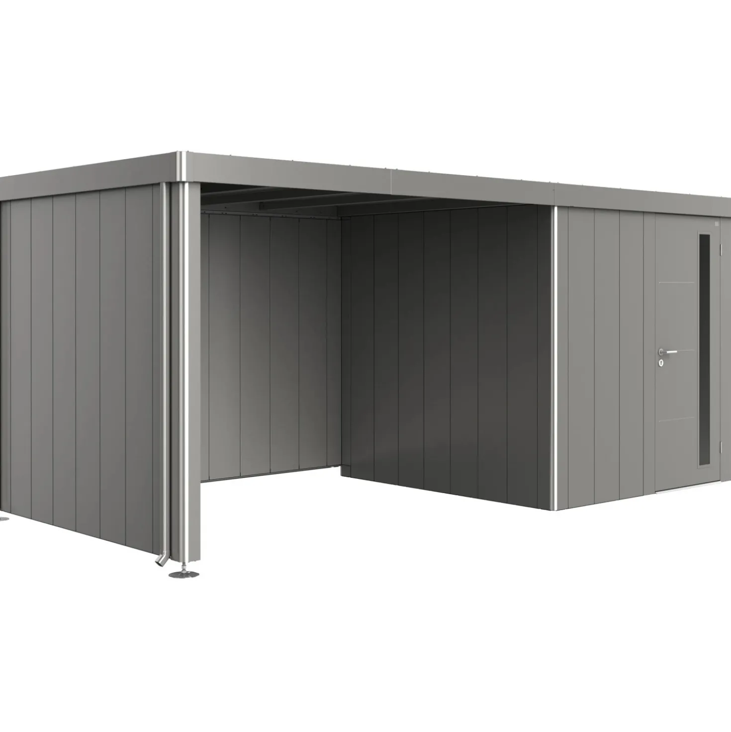Tetto laterale Biohort per casetta Neo 2A/2B/2C/2D Grigio quarz met