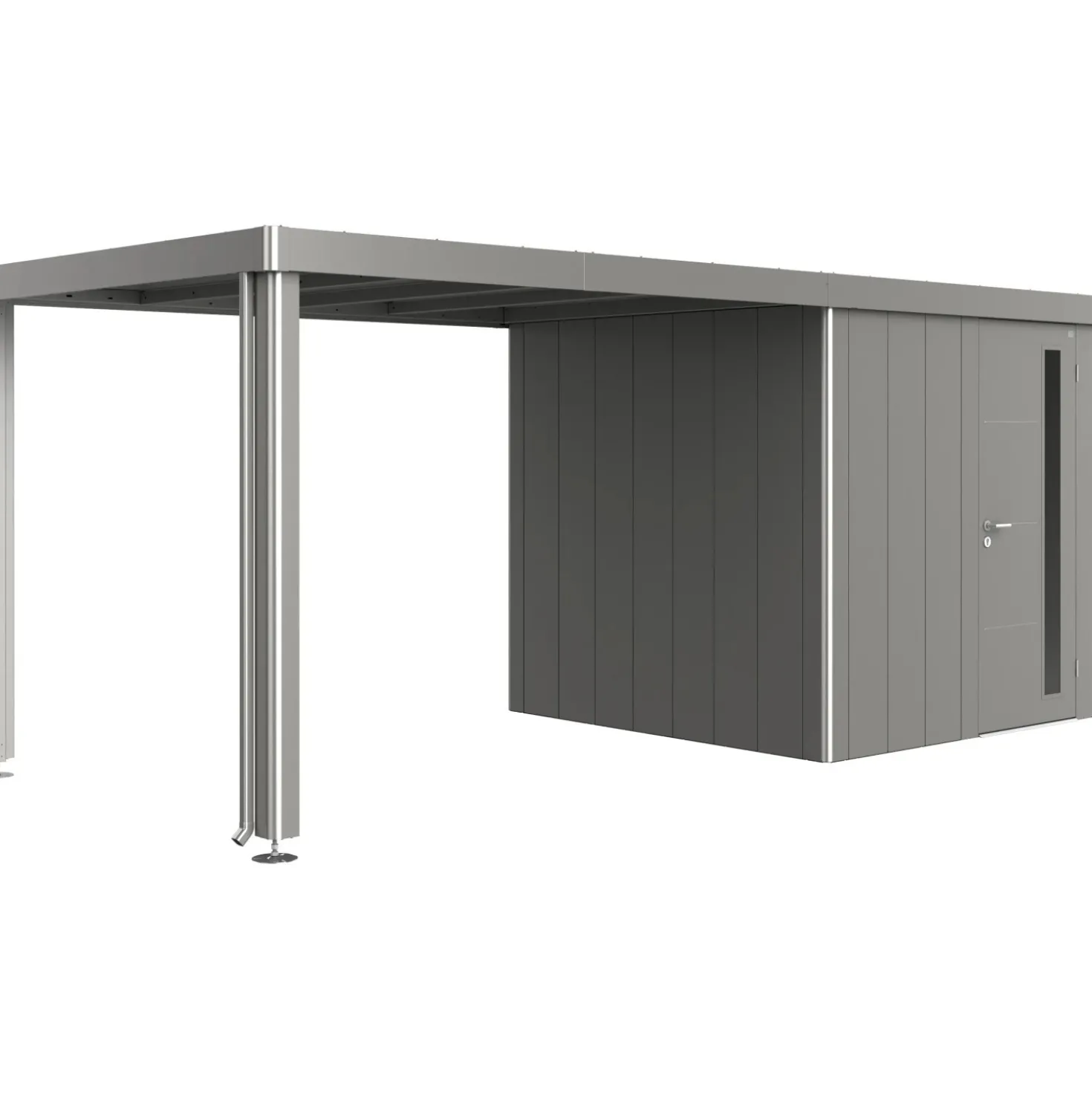 Tetto laterale Biohort per casetta Neo 2A/2B/2C/2D Grigio quarz met