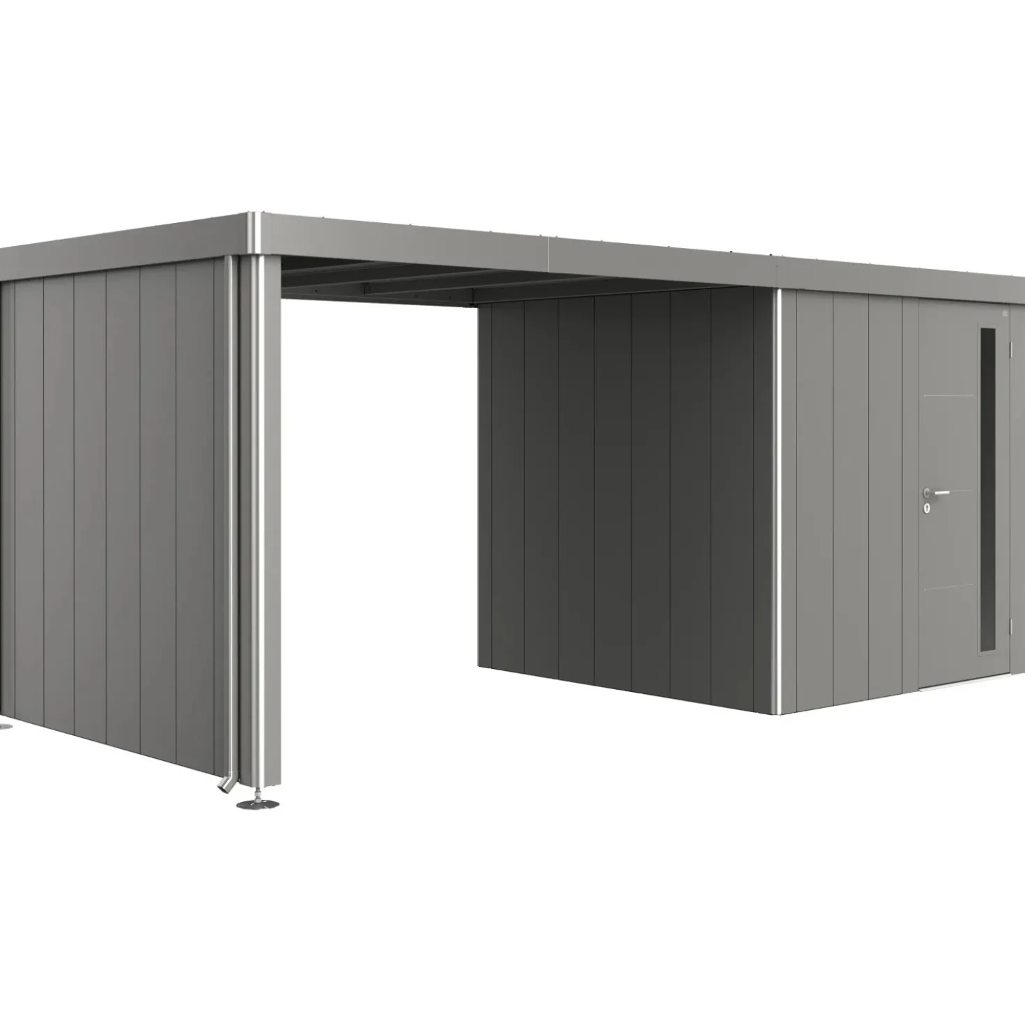 Tetto laterale Biohort per casetta Neo 2A/2B/2C/2D Grigio quarz met