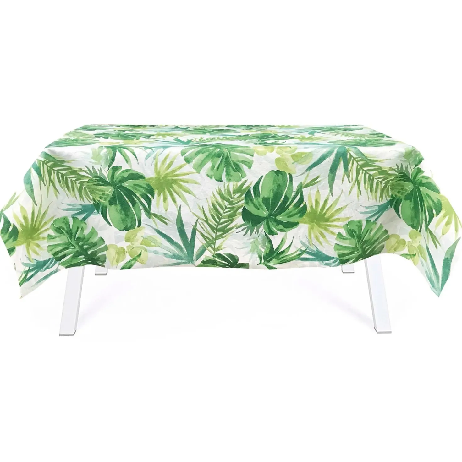 Tovaglia resinata Foglie acquarello 140x180 cm