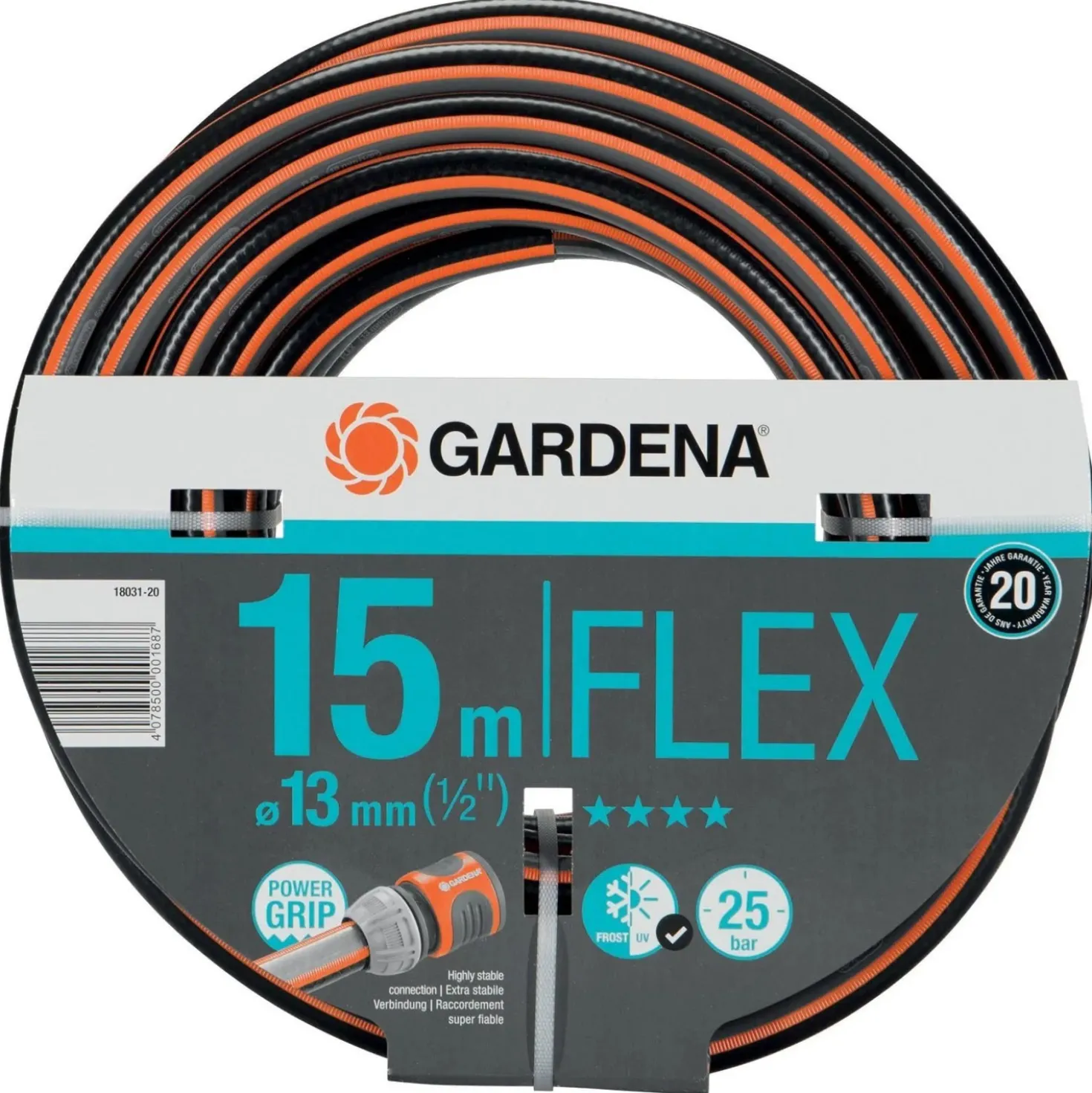 Tubo irrigazione flessibile Gardena Comfort FLEX 15 m x Ø 13 mm (1/2")