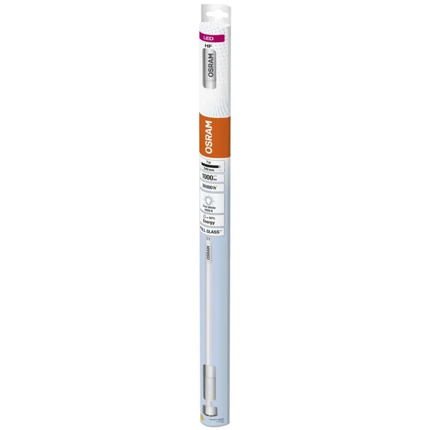 Tubo LED Osram T5 HF HE14 549 mm 7 W 1000 lm 4000 K