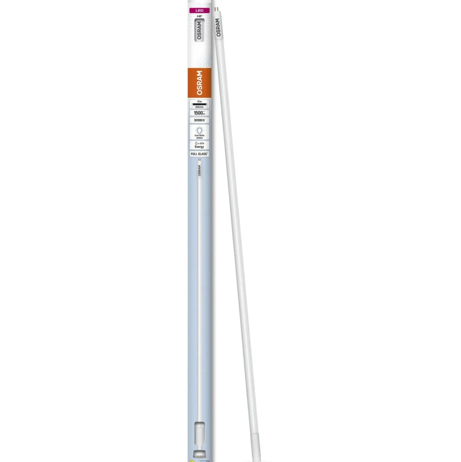 Tubo LED Osram T5 HF HE21 849 mm 10 W 1500 lm 4000 K