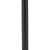 Tubo smaltato lineare porcellanato nero opaco L 100 cm Ø 15 cm