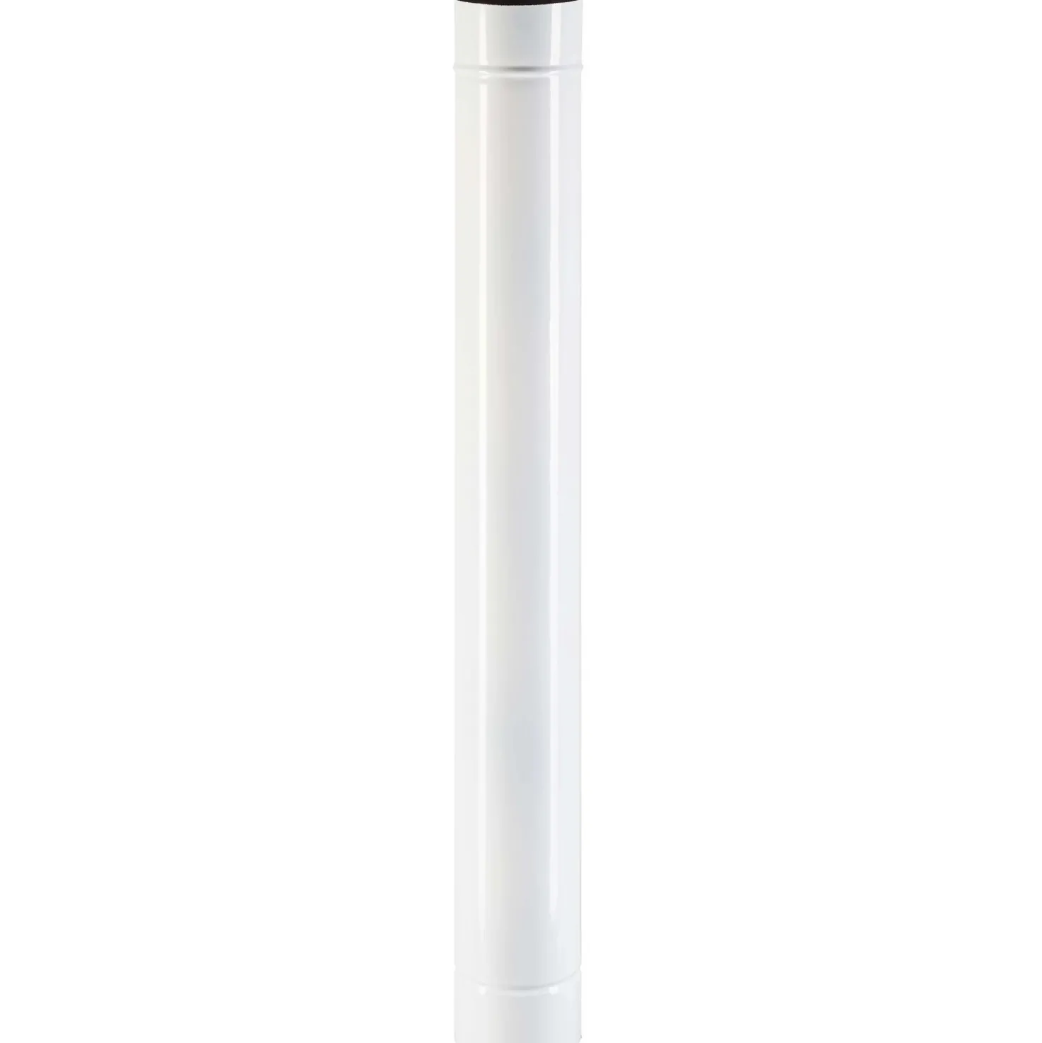Tubo smaltato lineare porcellanato bianco L 100 cm Ø 13 cm