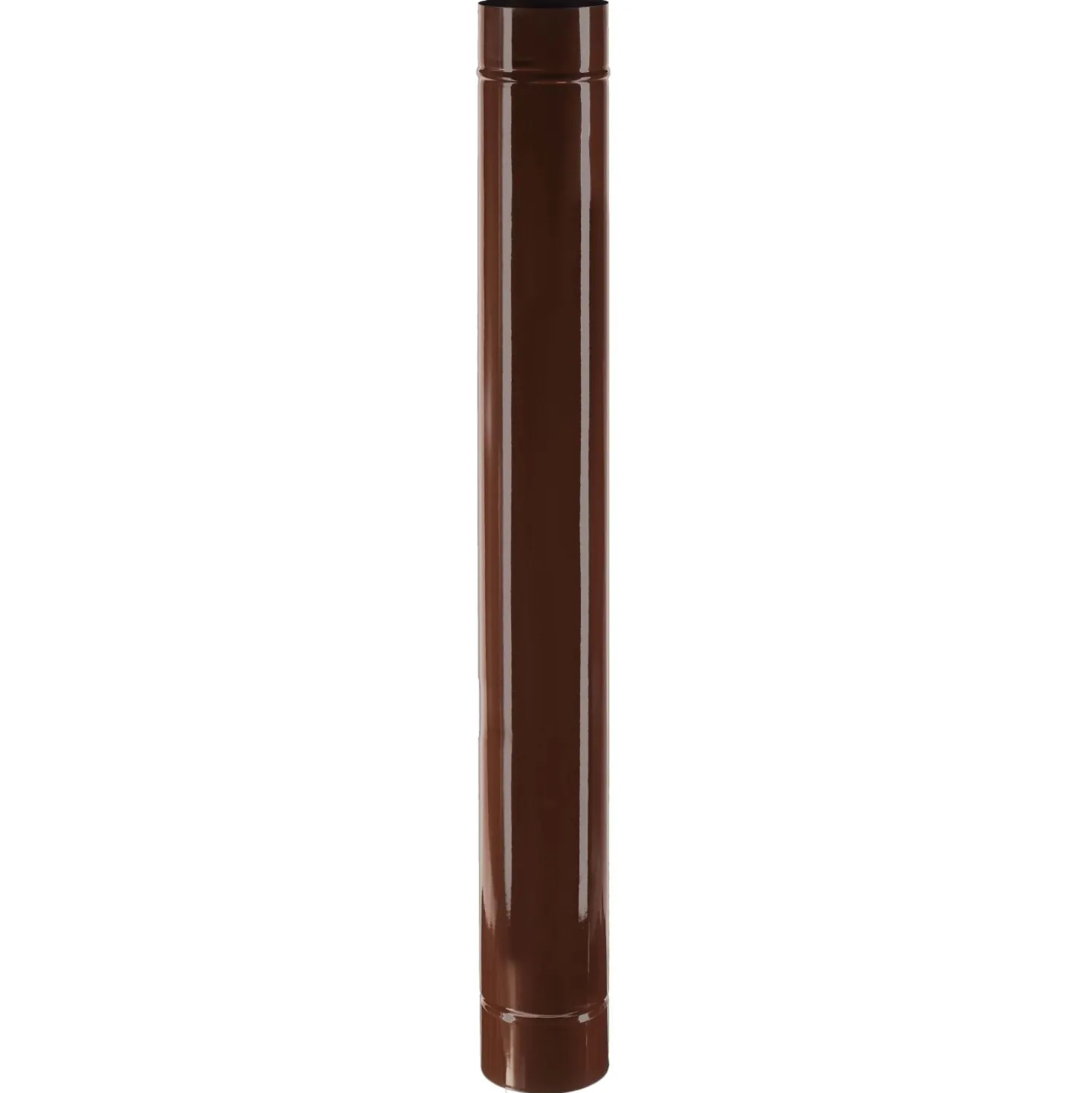 Tubo smaltato lineare porcellanato marrone L 100 cm Ø 10 cm