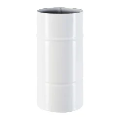 Tubo smaltato lineare porcellanato bianco L 25 cm Ø 13 cm