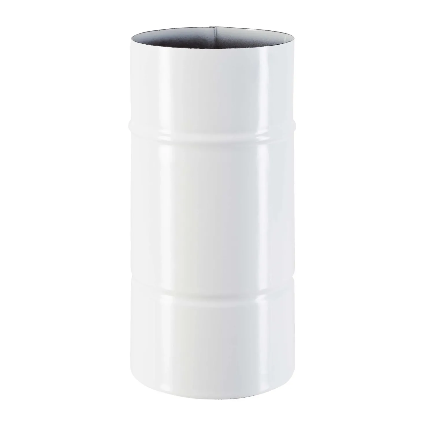 Tubo smaltato lineare porcellanato bianco L 25 cm Ø 13 cm